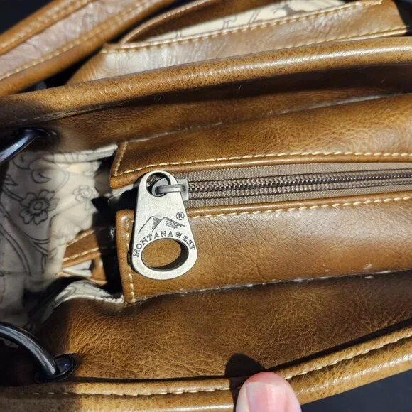 Montana West Purse / Brown and Turquoise - Picture 4 of 13